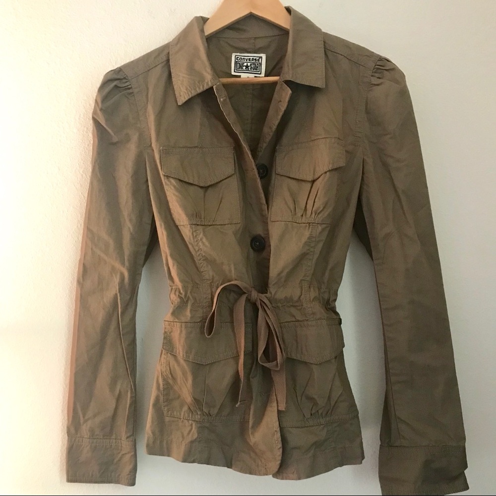 NEW Converse Army Puffed Shoulder Jacket